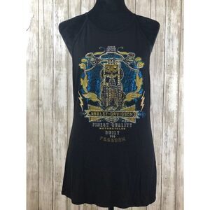Harley Davidson Womens Medium Black Rayon Tank Top